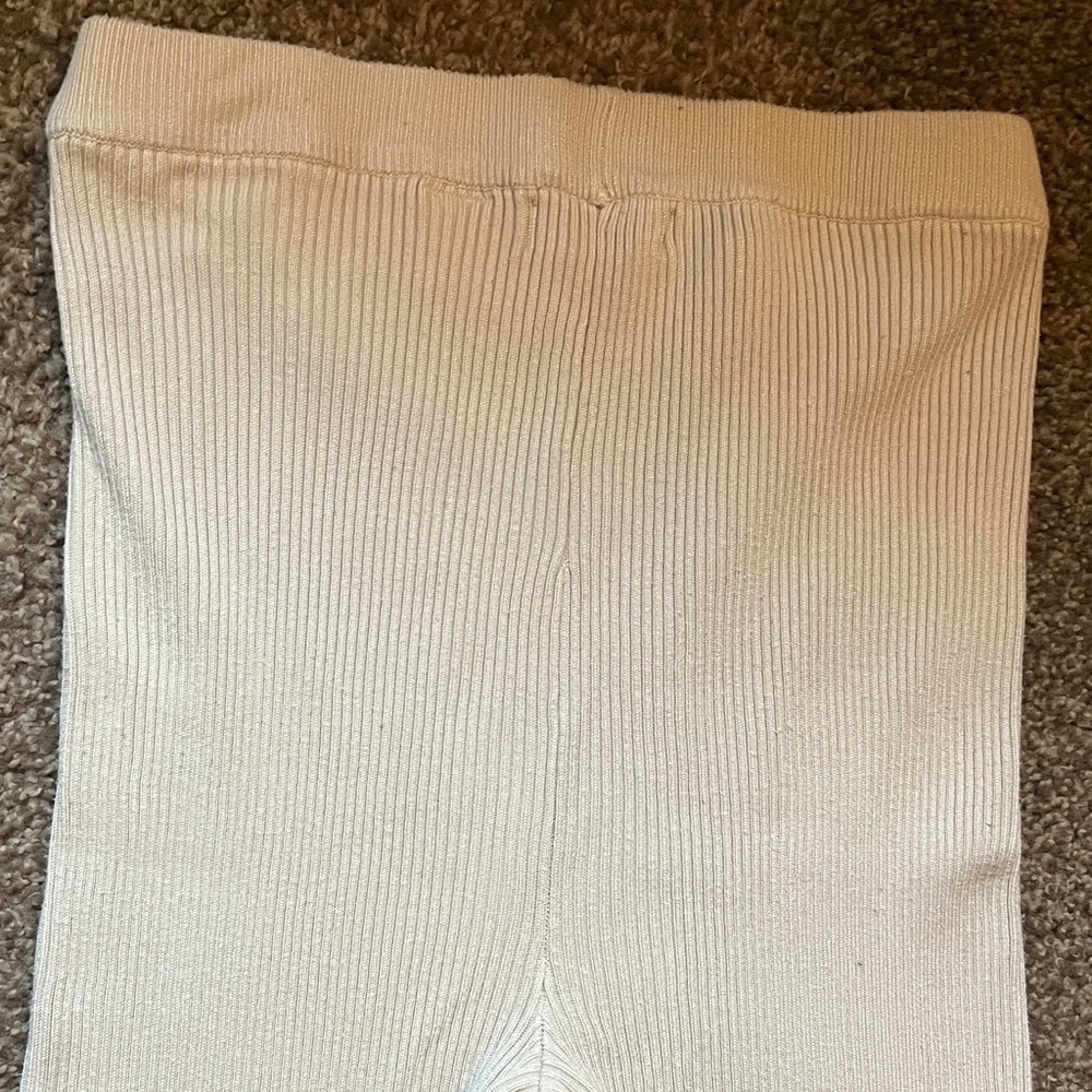 Cream Ribbed Leggings Set - Picture 13 of 14